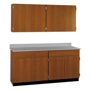 4-Door Wall Unit & 4-Door/2-Drawer Base Unit Cabinet Suite
